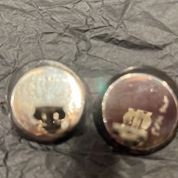 Patricia Von Musulinpre- loved vintage silver with ebony wood & coral earrings